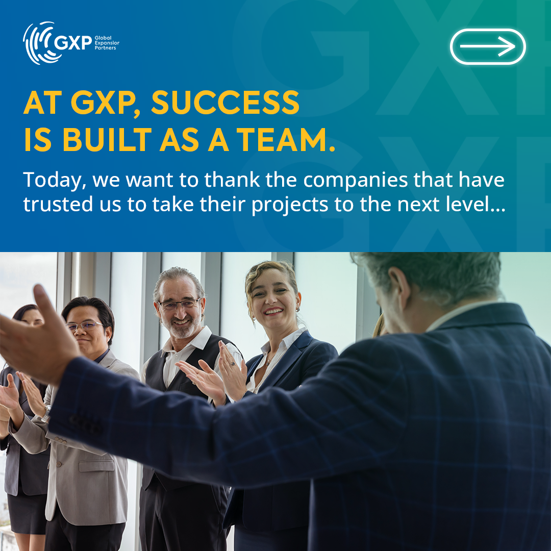 Success is built as a team. 💡🤝  We want to thank every company that has trusted GXP to strengthen their projects and expand their presence in Mexico.  Each partnership is an opportunity to grow together and build stronger, more competitive value chains.  Your company could be next. Let’s build your success together.